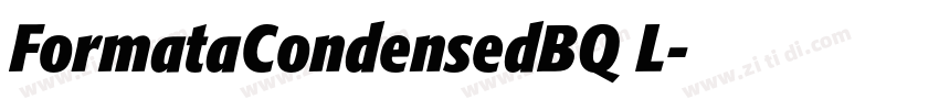 FormataCondensedBQ L字体转换 FormataCondensedBQ L字体转换